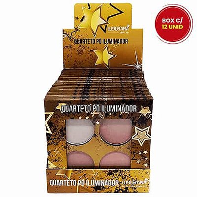 Quarteto Pó Iluminador Ludurana B00112 - Box c/ 12 unid