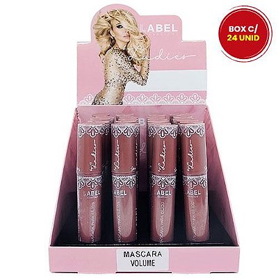 Máscara para Cílios Volume Label Cosméticos - Box c/ 24 unid