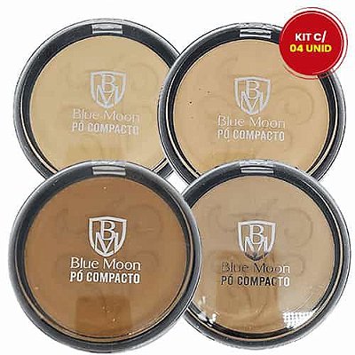 Pó Compacto Micronizado Blue Moon BM001 - Kit c/ 04 unid