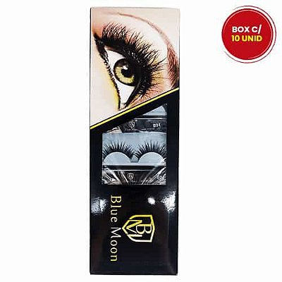 Cílios Postiços B04 Blue Moon BM-1019 - Box c/ 10 unid