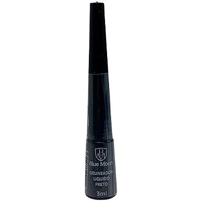 Delineador Líquido Preto Blue Moon BM0101