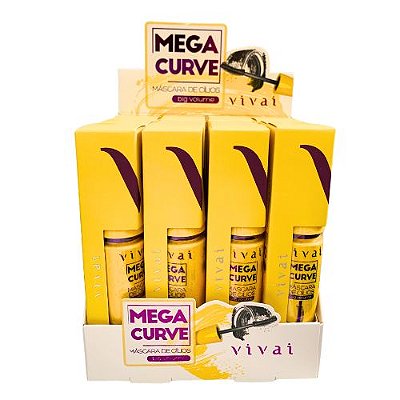 Máscara para Cílios Mega Curve Vivai 2000.1.1 - Box c/ 12 unid