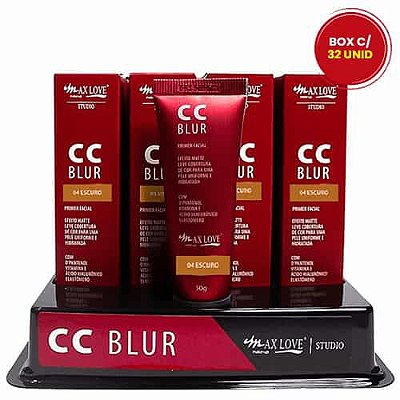 CC Blur Primer Facial Cor N° 04 Escuro Max Love - Box c/ 32 unid