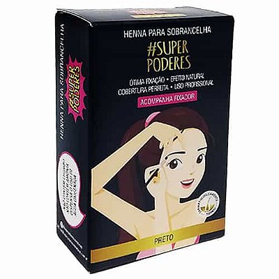 Henna para Sobrancelha Preto Super Poderes HPSP01