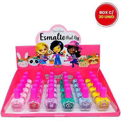 Esmalte Peel Off Zoo Kids Disco Teen DT0015 - Box c/ 30 unid