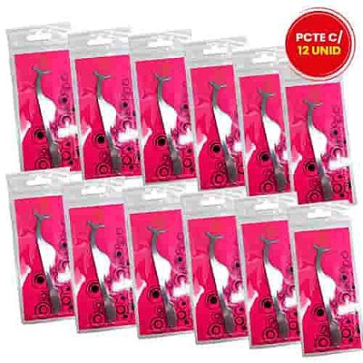 Pinça para Aplicação de Cílios Postiços Blue Moon BM1004-1 – Pcte c/ 12 unid