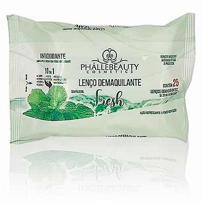Lenço Fresh Demaquilante 10 em 01 Phállebeauty PH0152