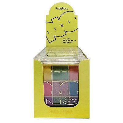 Paleta de Sombras Perfeita No Limite Ruby Rose HB-1073 - Box c/ 12 unid