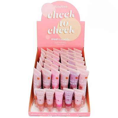 Blush Líquido Cheek To Cheek Ruby Rose HB-6116 - Box c/ 36 unid