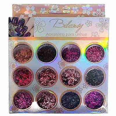 Acessórios para Unhas com Glitter Make Lolita ML601-1