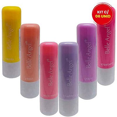 Lip Balm Belle Angel B107 - Kit c/ 06 unid