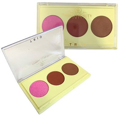 Paleta Trio Contorno, Iluminador e Blush #DivaFabulosa Phállebeauty PH0321