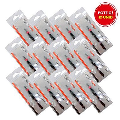 Pinça para Sobrancelha LUA155022 - Pcte c/ 12 unid