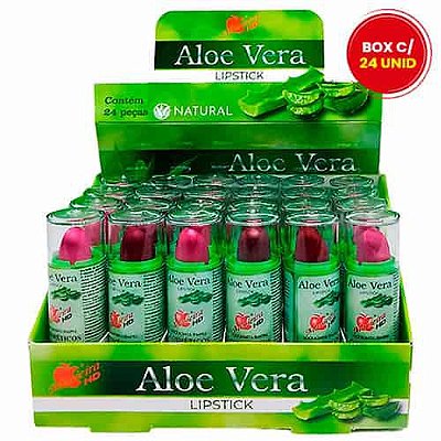 Batom Lipstick Aloe Vera Macieira HD - Box c/ 24 unid