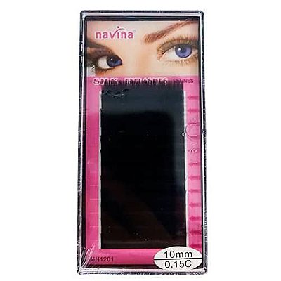 Cílios Postiços Fio a Fio 10mm Navina DF-CR15106