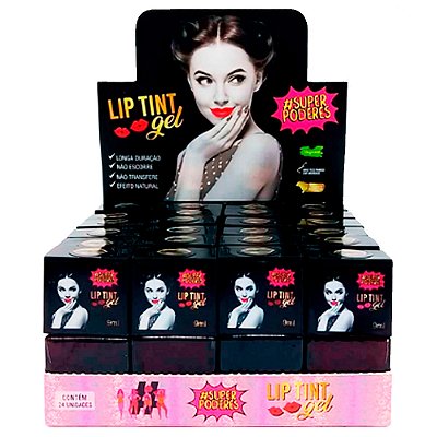 Lip Tint Gel Super Poderes LTGSP01 - Box c/ 24 unid