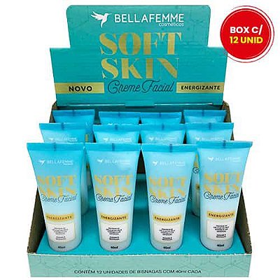 Creme Facial Energizante Soft Skin Bella Femme SS80004 - Box c/ 12 unid
