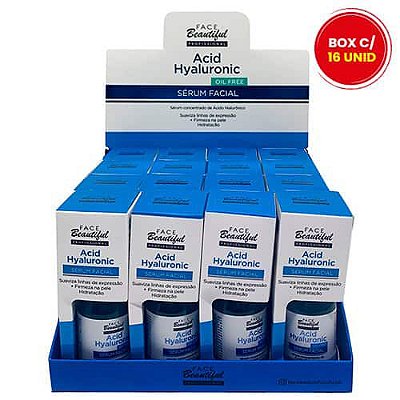 Sérum Facial Ácido Hialurônico Face Beautiful FB178 - Box c/ 16 unid