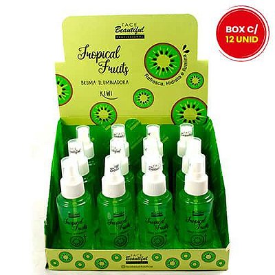 Bruma iluminadora Kiwi Tropical Fruits Face Beautiful FB163 - Box c/ 12 unid