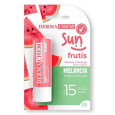Protetor Solar Labial FPS 15 Sun Frutis Melancia Dermachem