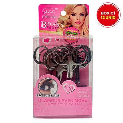 Tesoura para Cílios Postiços SM067-217 - Box c/ 12 unid