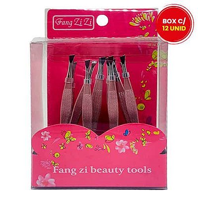 Pinça para Sobrancelhas Chanfrada SM067-214-5-4 - Box c/ 12 unid