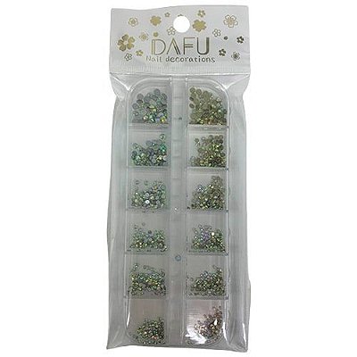 Strass de Decoração para Unhas Dafu DF-GT007010-02-02