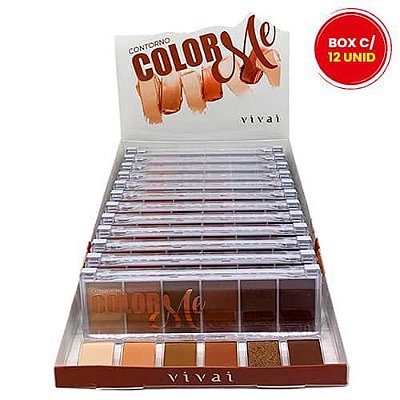 Paleta de Contorno Color Me Vivai 4033.1.8 - Box c/ 12 unid