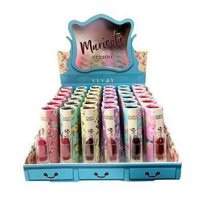 Batom Bastão Matte Vegano Maricota Vivai 3024.4.1 - Box c/ 36 unid