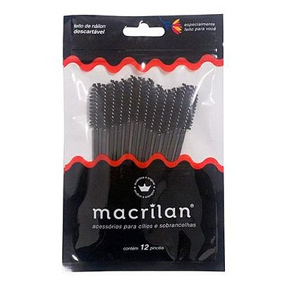 Escovas para Cílios e Sobrancelhas com 12 unidades Macrilan EJ302