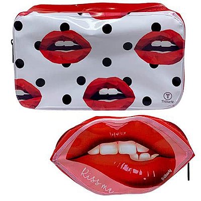 Kit com 02 Necessaire Boquinhas Trilharty KB07