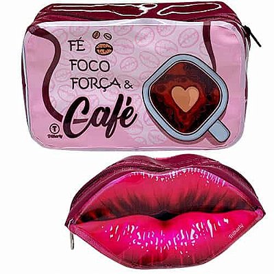 Kit com 02 Necessaire Café Trilharty KB50