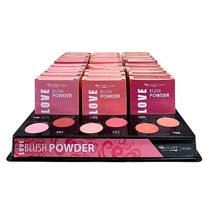 Blush Powder Cor 100 ao 105 Max Love - Box c/ 30 unid