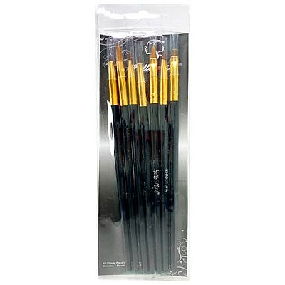 Kit com 07 Pincéis para Unhas Hello Mini KIT123-1