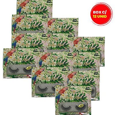 Cílios Postiços 6D Ruby Anjo RA-190 - Box c/ 12 unid
