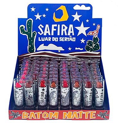Batom Bastão Matte Luar do Sertão Safira - Box c/ 56 unid