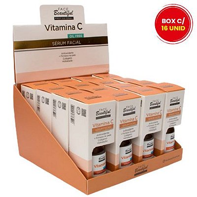Sérum Facial Vitamina C Face Beautiful FB176 - Box c/ 16 unid