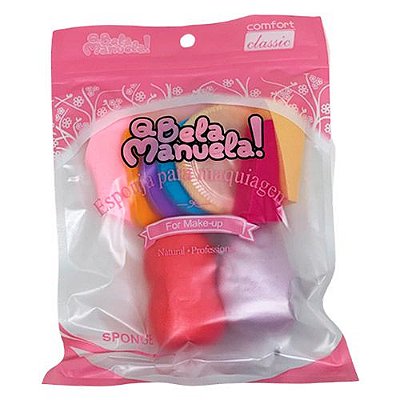 Kit com 09 Esponjas para Maquiagem Qbela Manuela! QBM00504