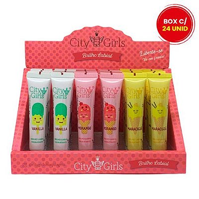Brilho Labial Hidratante City Girls CG230 - Box c/ 24 unid