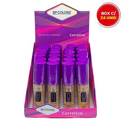 Corretivo Líquido Bye Bye Flaws SP Colors SP203 - Box c/ 24 unid