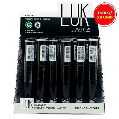 Máscara de Cílios Curvatura e Volume Luk PAUND10 - Box c/ 24 unid