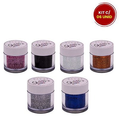 Glitter Solto Joga + Glitter Vivai 1027.8.1 - Kit c/ 06 unid