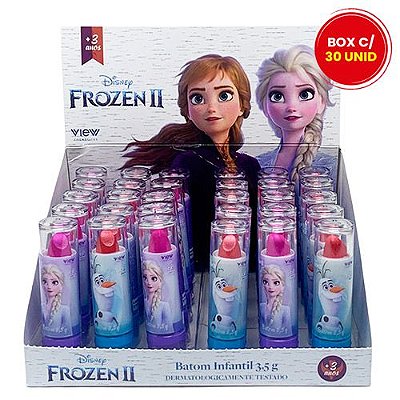Batom Bastão Infantil Frozen 2 View - Box c/ 30 unid