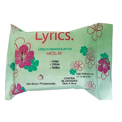 Lenço Demaquilante Micelar Lyrics LY0071