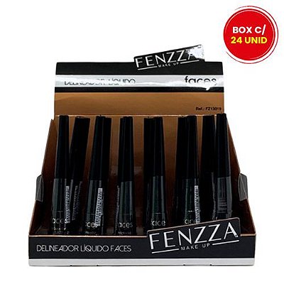 Delineador Líquido Faces Fenzza FZ13019 - Box c/ 24 unid