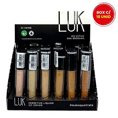 Corretivo Líquido CC Cover Tons Mistos Luk PAUND23 - Box c/ 24 unid