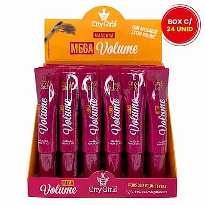 Máscara para Cílios Mega Volume City Girls CG263 - Box c/ 24 unid