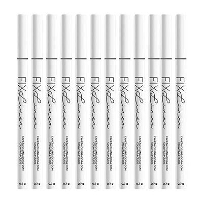 Caneta Delineadora com Cola para Cílios Bella Femme Preta BF10101 - Pcte c/ 12 unid