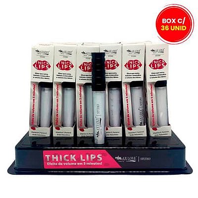 Gloss Thick Lips Efeito Volume Cor 205 Max Love - Box c/ 36 unid
