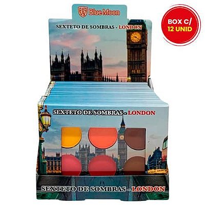 Sexteto de Sombras London Blue Moon BM-7804 - Box c/ 12 unid